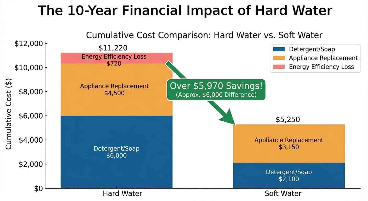The 10-Year Financial Impact of Hard Water
