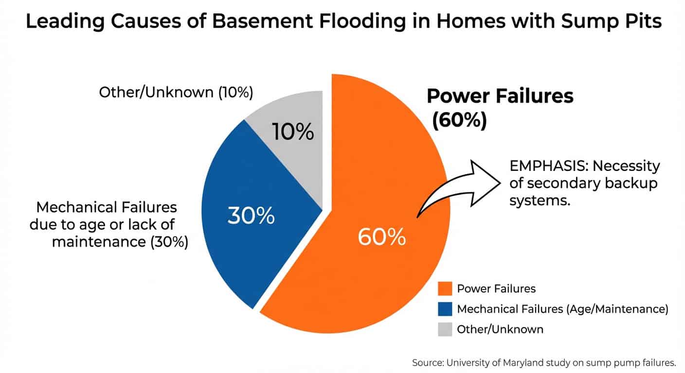 Leading Causes of Basement Flooding in Homes with Sump Pits