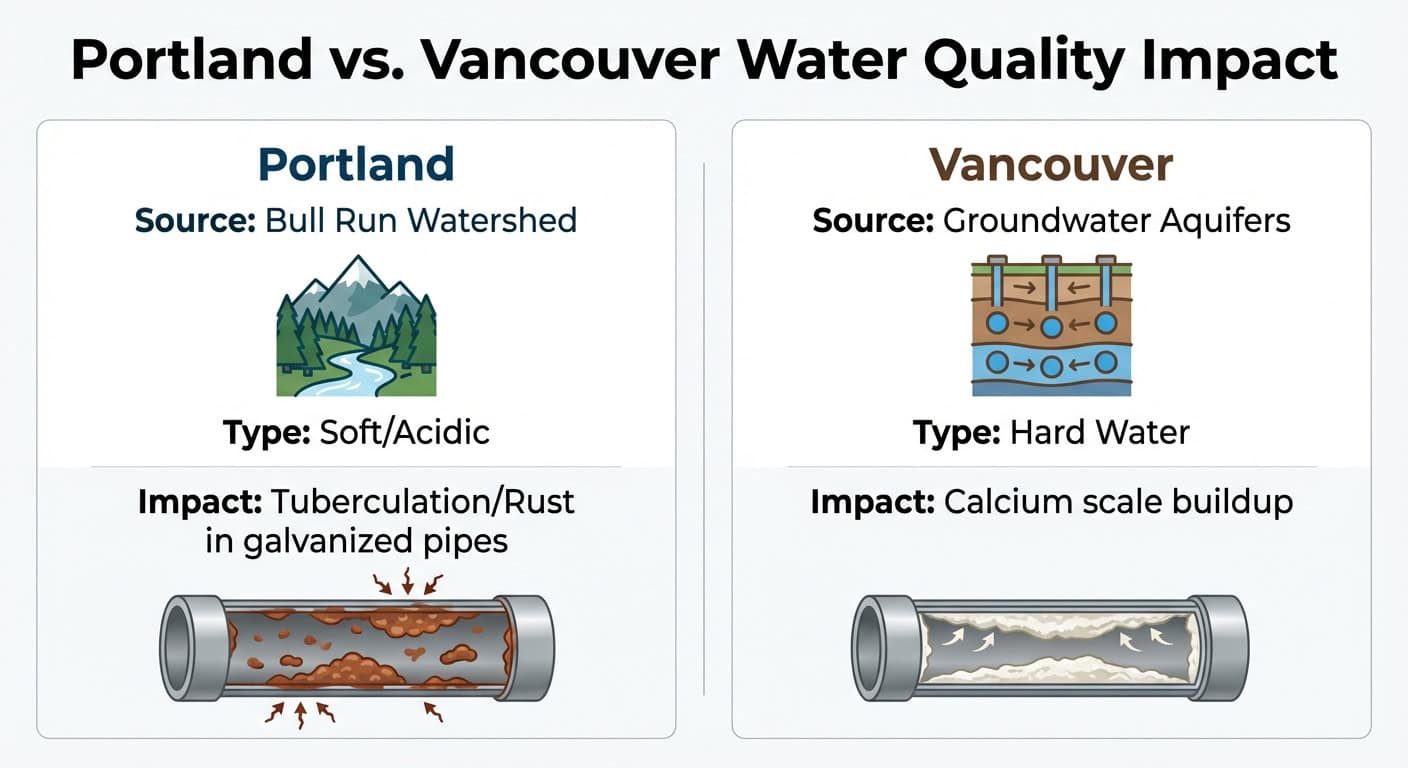 Portland vs. Vancouver Water Quality Impact